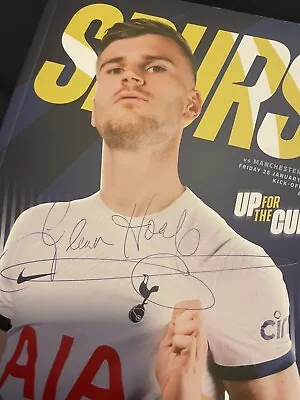 Tottenham V Man Manchester City FA Cup 4th Round Legend Signed Programme 26/1/24 • £22.99