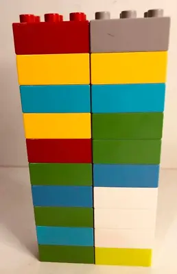 BULK LOT_DUPLO 2x3 Classic Blocks_Assortment Of Varied Colours_20 Pieces • $15.99