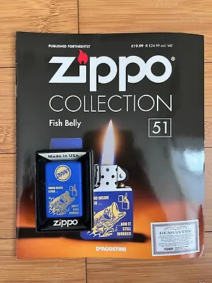 New Deagostini Zippo Windproof Lighter Collection Issue 51 - Fish Belly & Mag • £27.99
