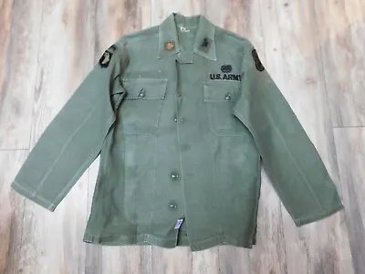 Us Army Vietnam Era Sateen Og 107 Cotton Man's Shirt  • $44.97