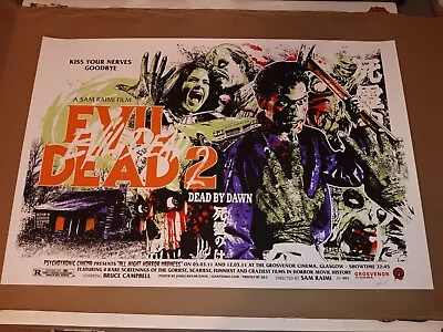 Evil Dead 2 Screen Print  By James Rheem Davis Mondo Style *READ DESCRIPTION*   • $150