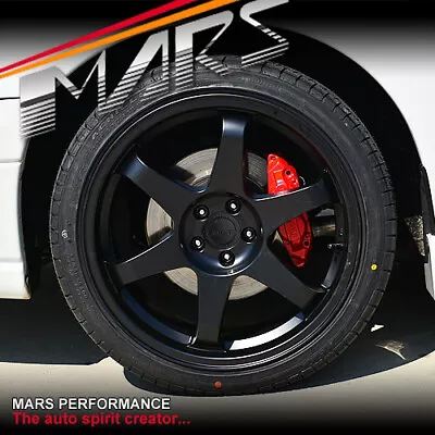 MARS MP-37 5x100 JDM Black Alloy Wheels Rims For SUBARU IMPREZA 86 BRZ WRX TE37 • $1199.99