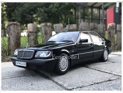 1:18 Scale Mercedes-Benz S600 V12 W140 1990 Diecast Model Car Decoration Black • $66.31