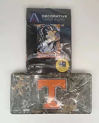 UT Tennessee Vols Realtree Camo Camouflage License Plate / Car Tag & Smokey Flag • $9.99