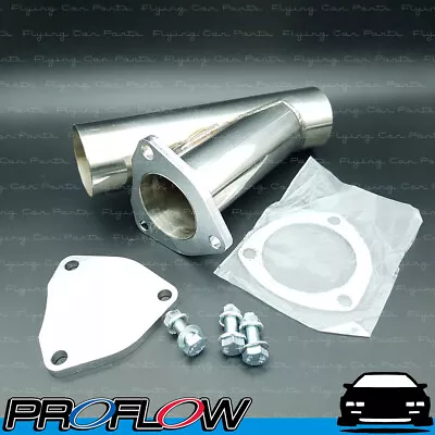 PROFLOW Stainless Steel Y Pipe Cut Out 2.5  With 3 Bolt Flange • $96.96