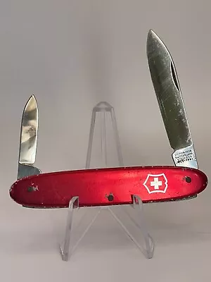  Victoria And Crossbow  Victorinox 84mm Swiss Army Knife Red Alox Secretary Vtg • $112.89