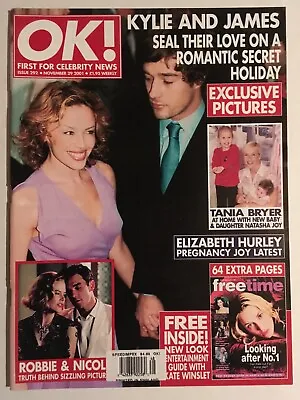 KYLIE MINOGUE - OK! Magazine (UK) #292 -Nov 29 2001 - BRAND NEW - ATOMIC KITTEN • £16.06