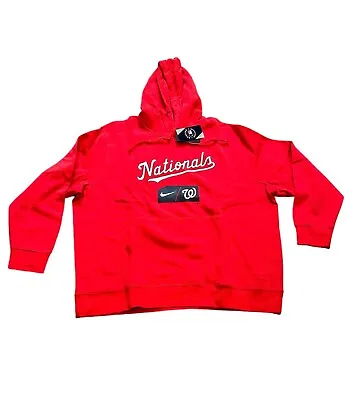 NWT NEW Washington Nationals Nike Men's Pullover Hoodie Sweatshirt 3XL • $54.95
