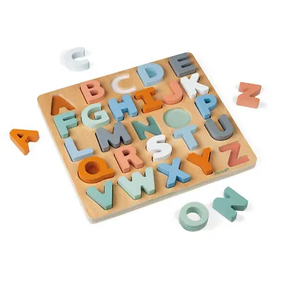 £24.95 • Buy Janod Sweet Cocoon Alphabet Puzzle Wooden Toy & Blackboard