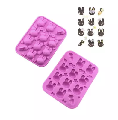 100+ 3D Silicone Chocolate Mould Cake Soap Wax Melt Mold Candy Jelly Ice Cube • £3.75