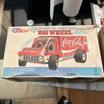 Vintage Taiyo Coca-Cola Coke Big Wheel Van Truck Japan … Loft Find • £50