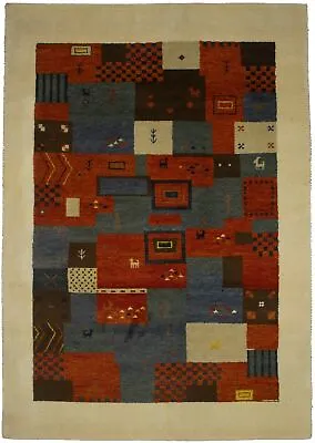 6X8 Multicolored Tribal Design Indo-Gabbeh Oriental Rug Kids Room Carpet 5'6X7'9 • $386.34