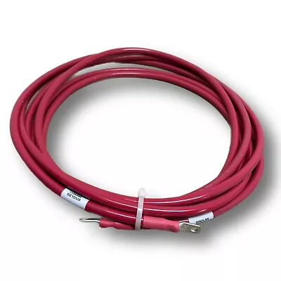 6 AWG Copper 16' Red Battery Cable 1/4 & 3/16  Lugs Wire Car Marine Inverter RV • $22.95