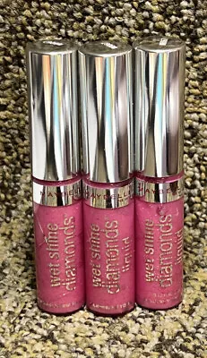 3 Maybelline Wet Shine Diamonds Liquid Lipcolor Lip Gloss~  Plum Solitaire • $24.99