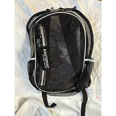 EASTSPORT BLACK MESH  See Through BACKPACK NWT • $7.99