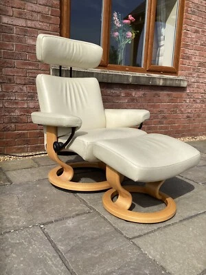 £250 • Buy EKORNES Stressless Chair And Stool