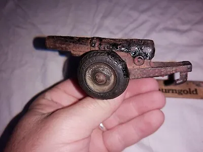 Vintage Arcade Howitzer Toy Artillery Gun Cannon Cast Iron Ballon Tires  • $28.99