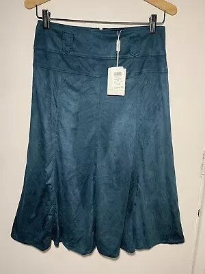 New With Tags $149 QUEENSPARK QUEENS PARK Mock Suede MIDI Skirt Sz 8   #23960 • $25