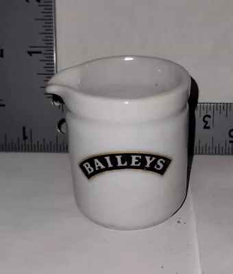 Baileys Irish Cream White Ceramic Shot Glass Mini Pub Jug Pitcher Vintage  • $8.99