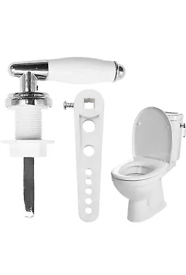 Divono Ceramic Toilet Flush Handle Toilet Handles Flush Lever Traditional White • £8.99
