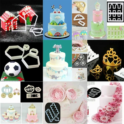 £2.27 • Buy Plastic Fondant Cookie Cutter Pastry Biscuit Cake Decorating Mold Baking Tools