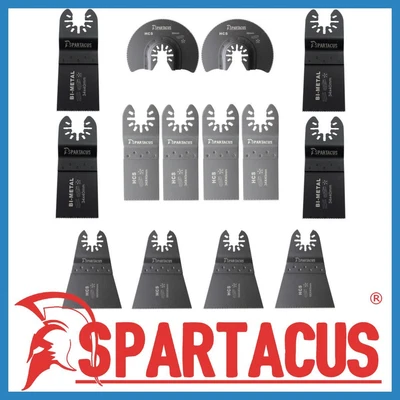£16.99 • Buy Spartacus 14 Multi Tool Blade Mix Fein Black & Decker Makita Bosch Milwaukee