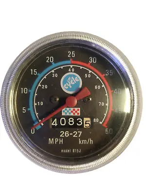 Speedometer: CYCLE Model 615J Speedometer For Bicycle Scooter Vintage • $35.98