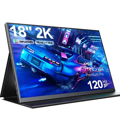 $529.99 • Buy UPERFECT 18  2K 120Hz Portable Monitor Gaming Monitor 16:10 Screen 100%DCI-P3