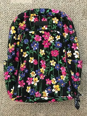 Womens Girls Vera Bradley Wildflower Garden Laptop Large Backpack Bag  Back Pack • $99.99