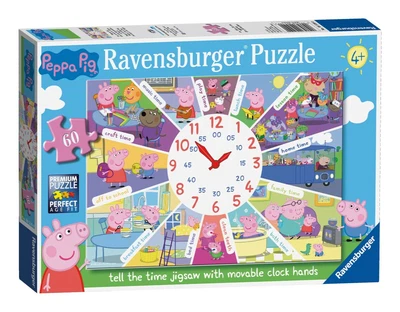 £9.99 • Buy Ravensburger Peppa Pig Tell The Time Clock 60 Piece Jigsaw Puzzle Ages 4+ 