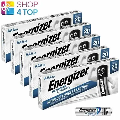 50 Energizer Aaa Ultimate Lithium L92 Batteries 1.5v Micro Mini Stilo New • $236.29