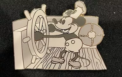 Disney Pin Disney Auction P.I.N.S Mickey Steamboat Willie LE 100 2006 Jumbo • $599.99