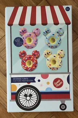 Disney Mickey Mouse Jimmie Sprinkles Donut Ears Beverage Floats Set Of 4 Treats • $20.62