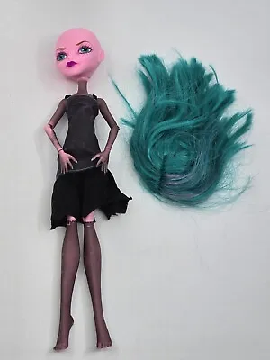 Mattel Monster High Doll Create A Monster Pink Doll W Teal Green Wig + Dress • $19.94