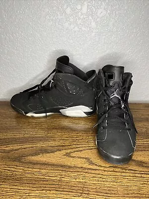 Size 9.5 - Air Jordan 6 Retro Chrome Black Metallic Silver DX2836-001 • $99.99