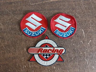 $19.99 • Buy Vintage Suzuki Motorcycle Biker Sew-On Patch Lot American Historical Association