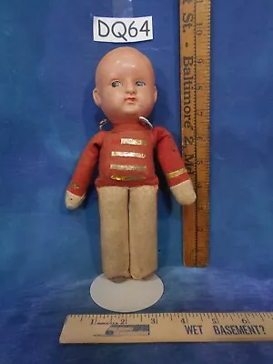 Vintage 1920s Celluloid Military Band Boy Character Doll Ps German DQ64 • $9.99