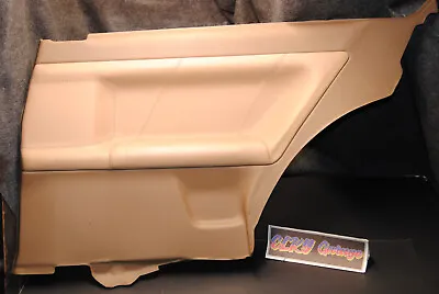 E36 Coupe Interior Trim Panel Card Rear Right Leather Stitched Insert Beige Tan • $200