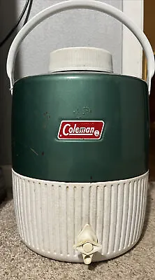 Vintage Coleman 2 Gallon Water Jug Cooler Green • $19.99