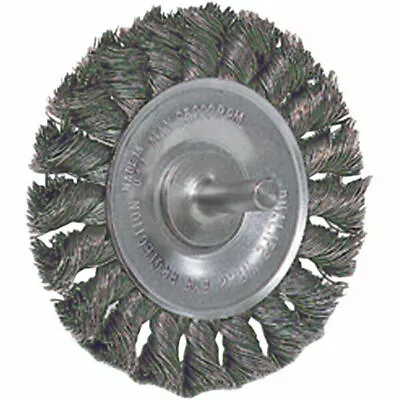 Weiler 17687 4  X 1/2  Knot Wire Wheel .014 Wire 1/4  Stem • $28.94