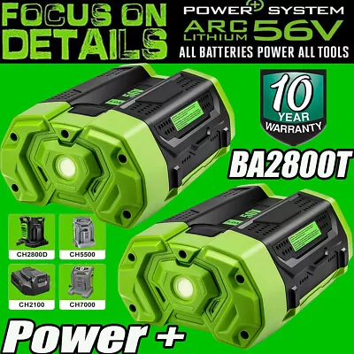 1-2PACK 5.0AH Battery For EGO 56V 56Volt BA1400 POWER Lithium Ion BA2240 BA2800T • $84.80