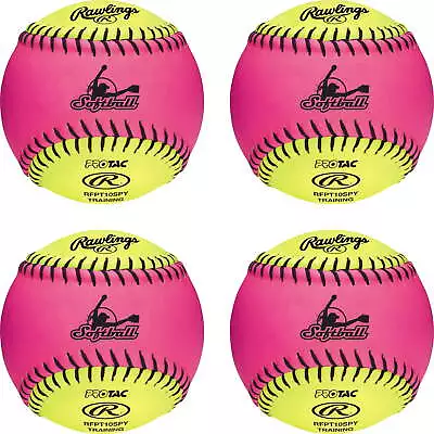 Official League Recreational Use Fastpitch Softballs 10 Inch 4 Count • $18.98