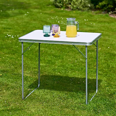 £20.95 • Buy 2.6 Ft Folding Camping Table Aluminium Picnic Portable Party Bbq Outdoor Uk