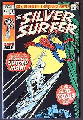 SILVER SURFER #14 (1970) - Spider-Man Appearance - VFN (8.0) - Back Issue • £174.99