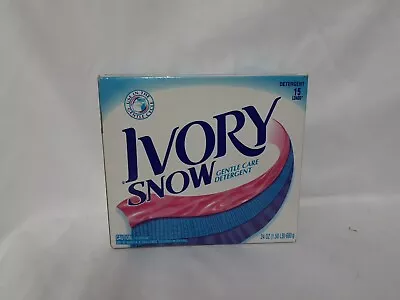 Ivory Snow Laundry Detergent Gentle Care Powder 24 Oz 15 Loads* New Old Stock • $33