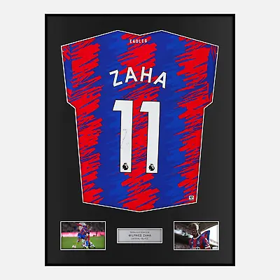 £362.99 • Buy Framed Wilfried Zaha Signed Crystal Palace Shirt 2022-23 Home [Modern]