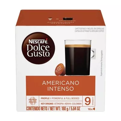 Nestle Coffee Mate Dolce Gusto Nescafe Pods Americano Intenso 16 Count Pack 3 • $35.99