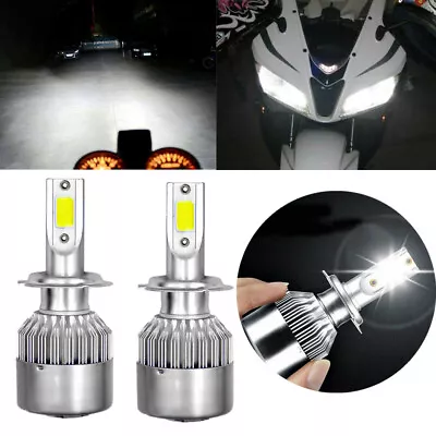 H7 LED Headlight Bulbs Kit For Suzuki GSXR 1000 750 600 Hayabusa HID Xenon Light • $17.84