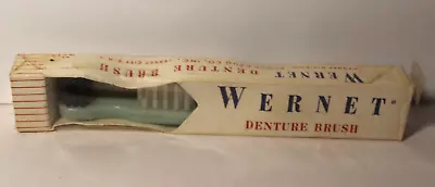 New Vintage 1950s BLOCK DRUG CO. DENTURE TOOTHBRUSH JERSEY CITY NEW JERSEY USA • $13.22
