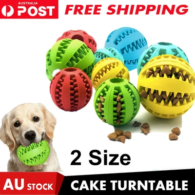 $8.85 • Buy Puppy Toys Dog Toy Food Treat Interactive Puzzle Ball For Tooth Teething Pet AU